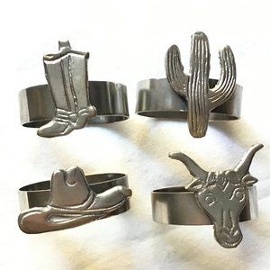 Napkin Rings, Western Theme
